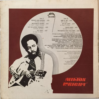 Lot 1038 - MILTON WRIGHT - FRIENDS AND BUDDIES LP (US ORIGINAL COPY - ALSTON 4401)