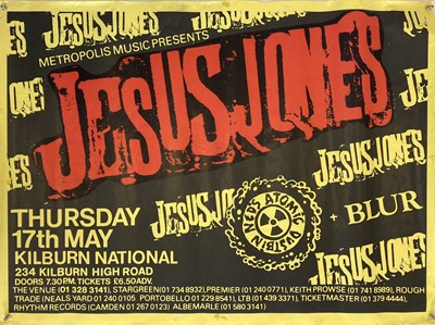 Lot 340 - NED'S ATOMIC DUSTBIN - BLUR - 1990 CONCERT POSTER.
