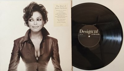 Lot 1054 - JANET JACKSON - DESIGN OF A DECADE 1986/1996 LP (ORIGINAL 1995 EU COPY - A&M 540 400-1)