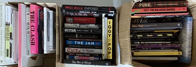 Lot 113 - MUSIC BOOKS - THE JAM / PUNK / MANCHESTER MUSIC.