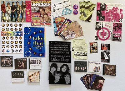 Lot 77 - TAKE THAT - SIGNED PROGRAMME - COLOUR TRANSPARENCIES AND MORE