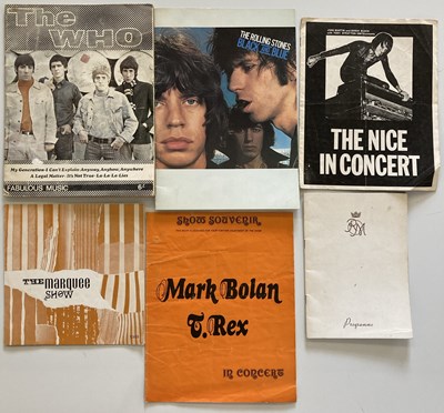 Lot 140 - 60S/1970S CONCERT PROGRAMMES INC YARDBIRDS, ROXY.