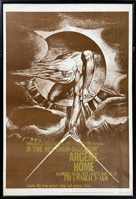 Lot 362 - ARGENT 1970S NEWCASTLE POSTER - WILLIAM BLAKE.