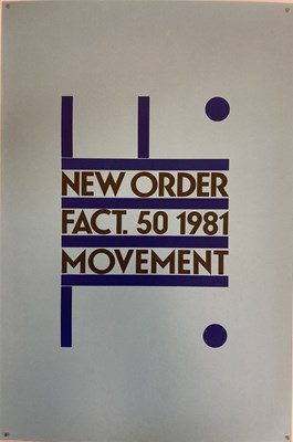 Lot 142 - NEW ORDER 1981 MOVEMENT ORIGINAL POSTER