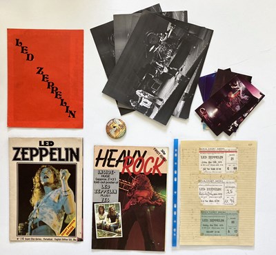Lot 455 - LED ZEPPELIN CONCERT MEMORABILIA.