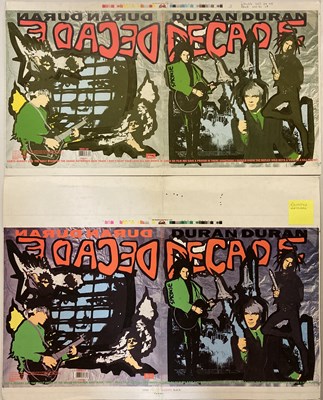 Lot 42 - DURAN DURAN DECADE PROOF / REJECTED ARTWORK