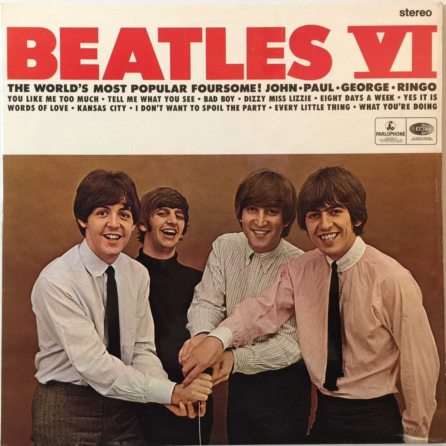 Lot 22 - THE BEATLES - BEATLES VI LP (ORIGINAL EXPORT COPY - CPCS 104)