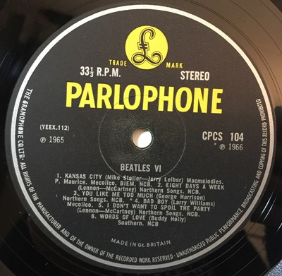 Lot 22 - THE BEATLES - BEATLES VI LP (ORIGINAL EXPORT COPY - CPCS 104)