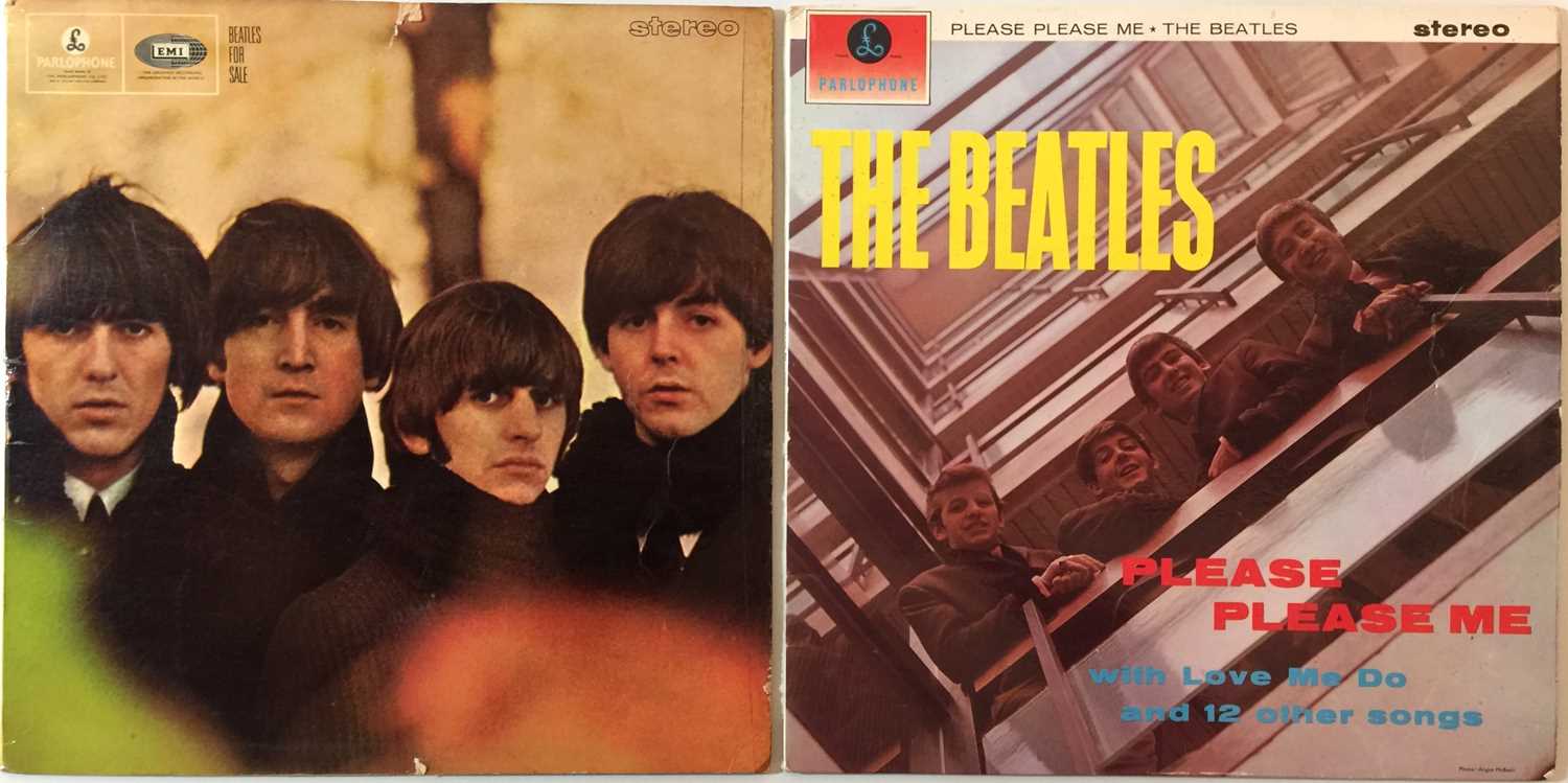 Lot 31 - THE BEATLES - PLEASE PLEASE ME/BEATLES FOR SALE LPs (UK STEREO PRESSINGS)