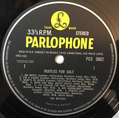 Lot 31 - THE BEATLES - PLEASE PLEASE ME/BEATLES FOR SALE LPs (UK STEREO PRESSINGS)