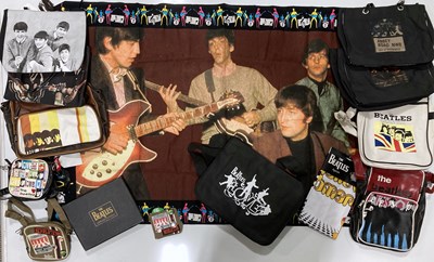 Lot 253 - ASSORTED BEATLES BAGS & MERCHANDISE.
