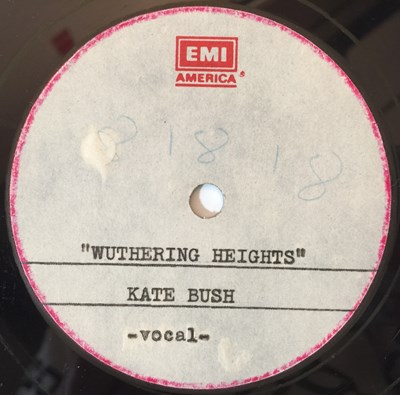 Lot 118 - KATE BUSH - WUTHERING HEIGHTS S/SIDED 10" ACETATE