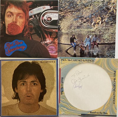 Lot 341 - SIGNED PAUL MCCARTNEY LPS & PRESS PACK.