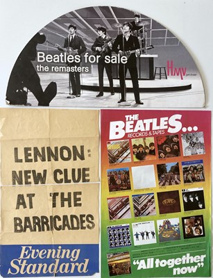Lot 284 - BEATLES POSTERS INC ORIGINAL LENNON HEADLINE.