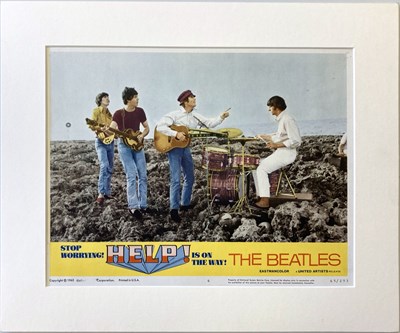Lot 178 - THE BEATLES - HELP! US LOBBY CARD.