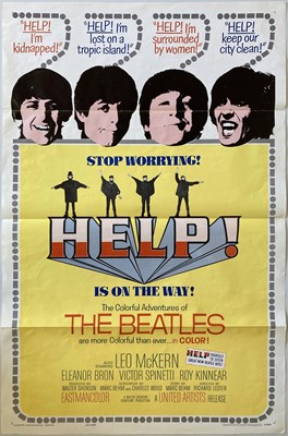 Lot 287 - HELP! ORIGINAL US ONE SHEET POSTER.
