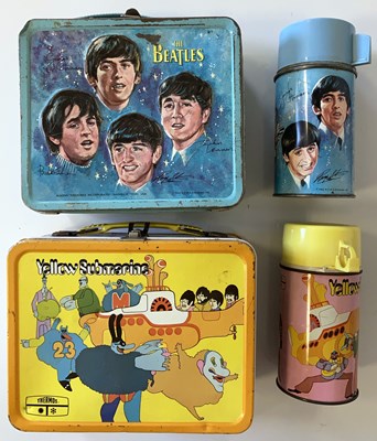 Lot 188 - ORIGINAL CIRCA 1960S BEATLES LUNCHBOXES.