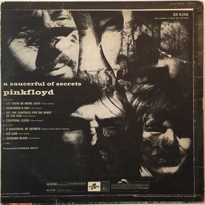 Lot 35 - PINK FLOYD - A SAUCERFUL OF SECRETS LP (ORIGINAL UK MONO PRESSING - COLUMBIA SX 6258)