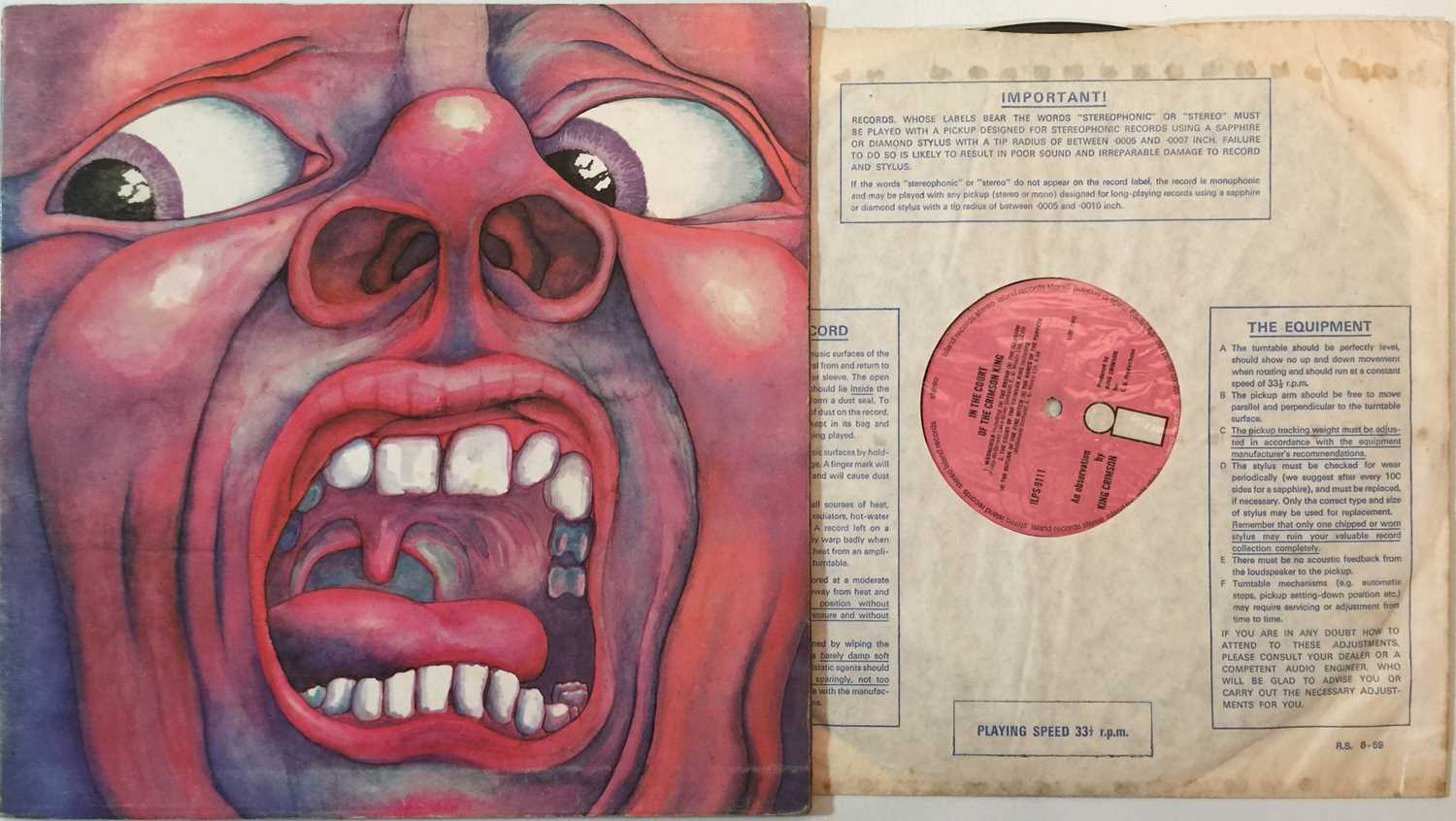 Lot 34 - KING CRIMSON - IN THE COURT OF THE CRIMSON KING LP (ORIGINAL UK COPY - ISLAND ILPS 9111)