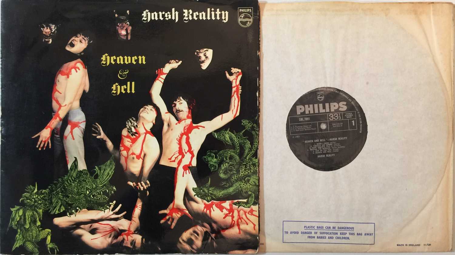 Lot 33 - HARSH REALITY - HEAVEN AND HELL LP (ORIGINAL UK COPY - PHILIPS SBL 7891)