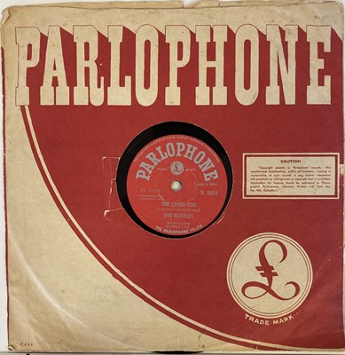 Lot 93 - THE BEATLES - SHE LOVES YOU - ORIGINAL INDIAN 10" 78RPM RECORDING (PARLOPHONE - R. 5055)