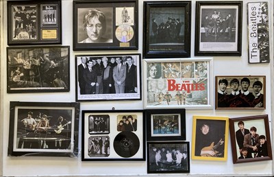 Lot 202 - BEATLES FRAMED ITEMS AND EPHEMERA.