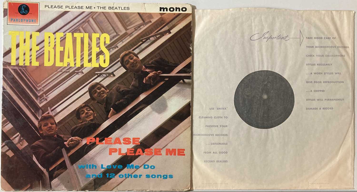 Lot 95 - THE BEATLES - STUDIO LPs (WITH CLEAN 1ST 'BLACK AND GOLD' MONO PLEASE PLEASE ME)