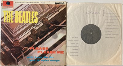 Lot 95 - THE BEATLES - STUDIO LPs (WITH CLEAN 1ST 'BLACK AND GOLD' MONO PLEASE PLEASE ME)