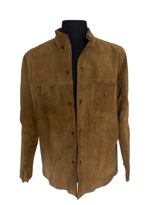 Lot 372 - JOHN LENNON REPLICA SUEDE JACKET.