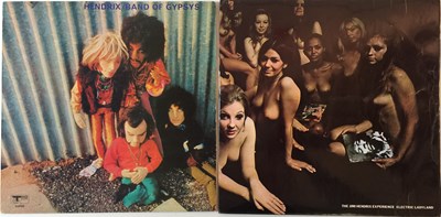 Lot 253 - JIMI HENDRIX - ELECTRIC LADYLAND (BLUE TEXT) AND BAND OF GYPSYS - ORIGINAL UK PRESSINGS.