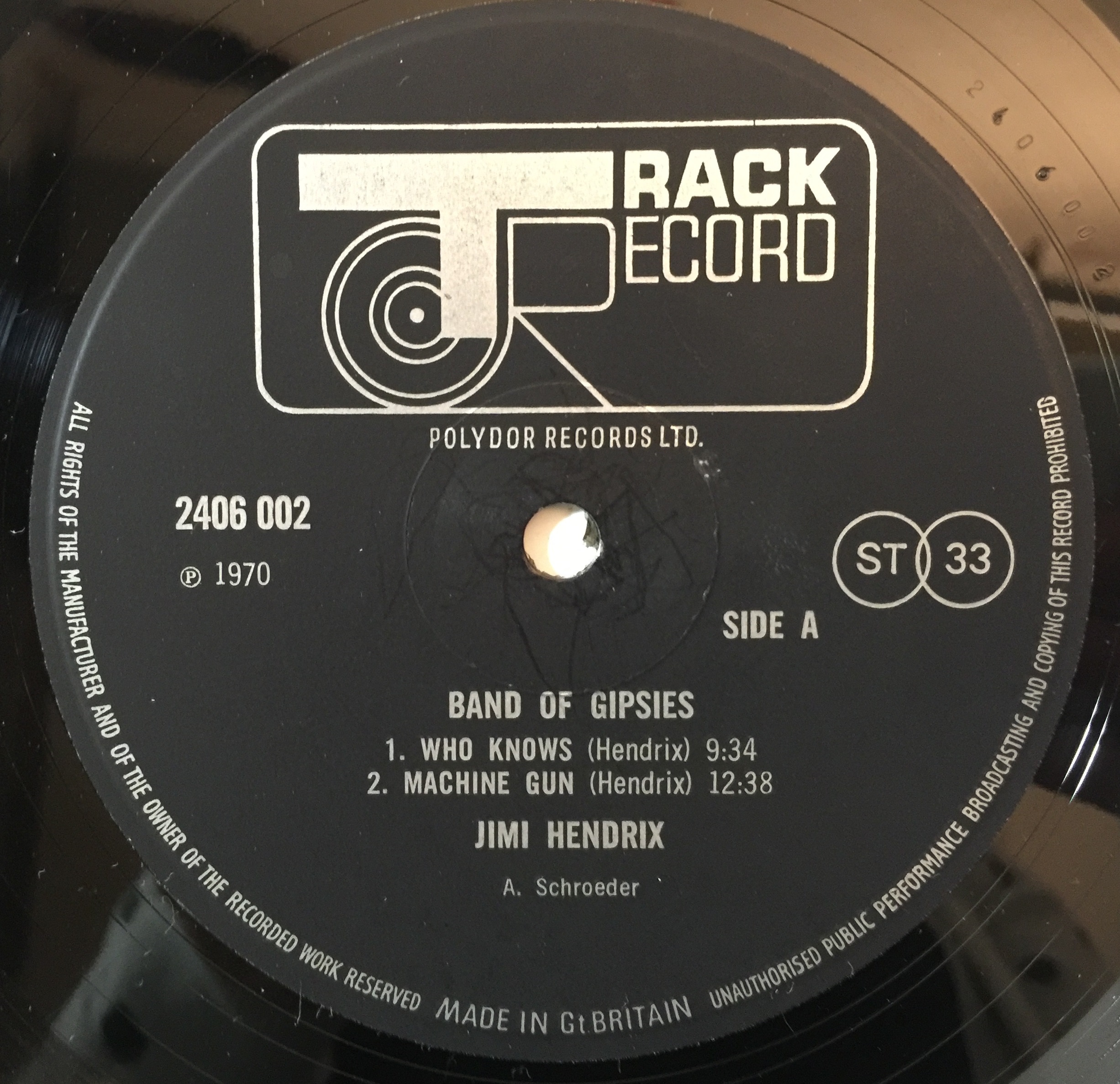 Lot 253 - JIMI HENDRIX - ELECTRIC LADYLAND (BLUE TEXT)