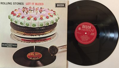 Lot 240 - THE ROLLING STONES - LET IT BLEED LP (ORIGINAL UK MONO COPY WITH POSTER - DECCA LK 5025)