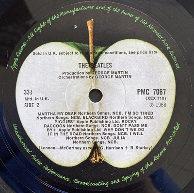 Lot 90 - THE BEATLES - WHITE ALBUM LP - NUMBER 0000815 (ORIGINAL UK MONO COPY)
