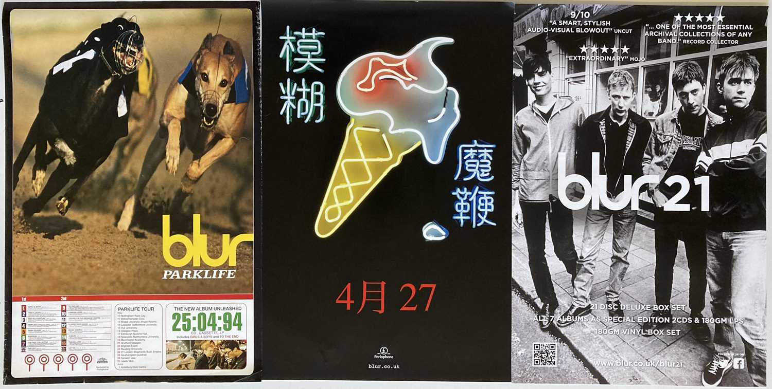 Lot 218 - BLUR POSTERS.