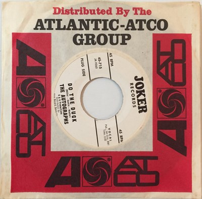 Lot 60 - THE AUTOGRAPHS - DO THE DUCK 7" (ORIGINAL US PROMO - JOKER RECORDS 715)