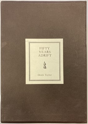 Lot 182 - DEREK TAYLOR / GEORGE HARRISON SIGNED -  FIFTY YEARS ADRIFT GENESIS PUBLICATIONS.