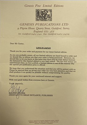 Lot 185 - GEORGE HARRISON & ERIC CLAPTON LIVE IN JAPAN GENESIS BOOK.
