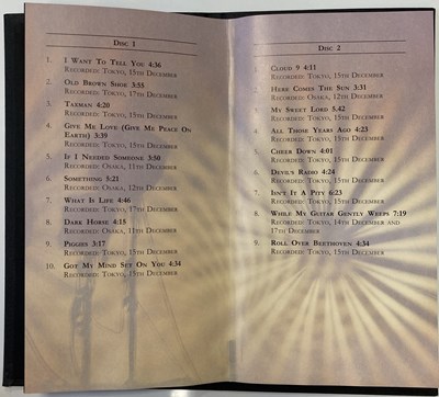 Lot 185 - GEORGE HARRISON & ERIC CLAPTON LIVE IN JAPAN GENESIS BOOK.