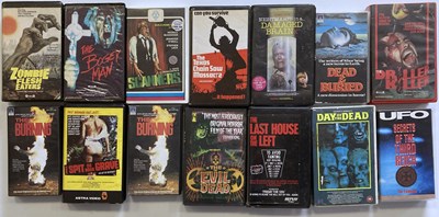 Lot 3 - ORIGINAL HORROR TITLES ON VHS.