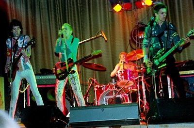 Lot 212 - SEX PISTOLS CAERPHILLY ANARCHY TOUR PHOTOGRAPHS WITH COPYRIGHT.