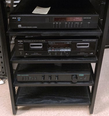Lot 1 - HI-FI SET UP INC SPEAKERS AND STANDS.