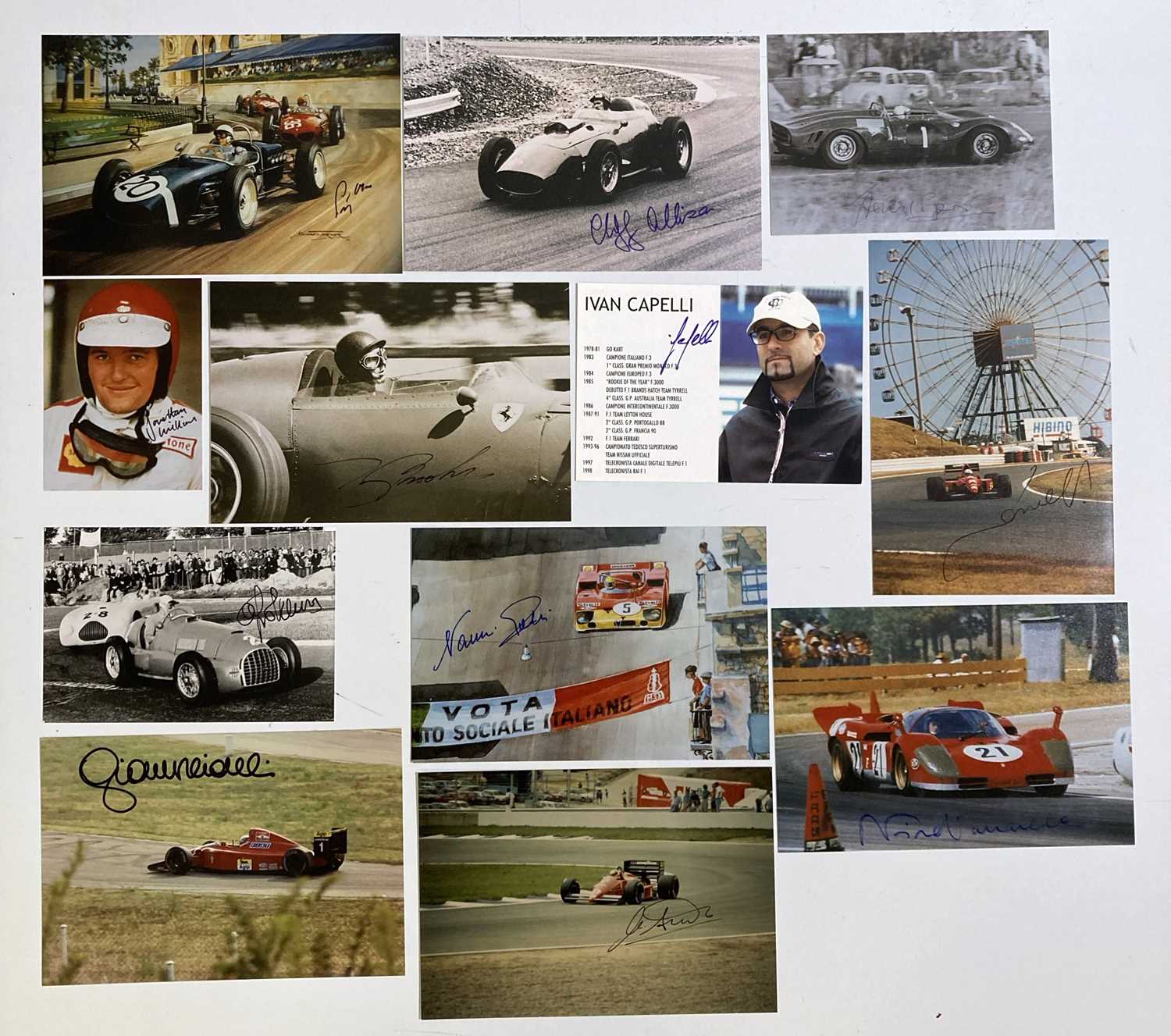 Lot 129 - MOTOR RACING - FORMULA ONE DRIVER AUTOGRAPHS.