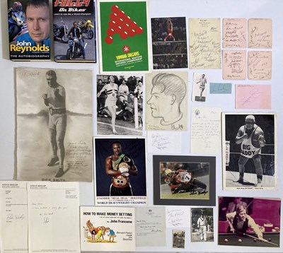 Lot 131 - SPORTING AUTOGRAPHS.