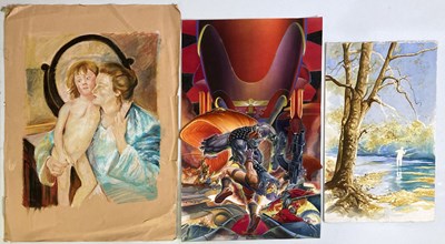 Lot 81 - COMMODORE 64 - ORIGINAL CONCEPT ART BY GARY MCNAMARA.