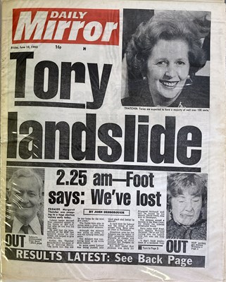 Lot 4 - NEWSPAPER ARCHIVE - HISTORIC HEADLINES.