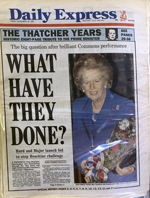 Lot 4 - NEWSPAPER ARCHIVE - HISTORIC HEADLINES.