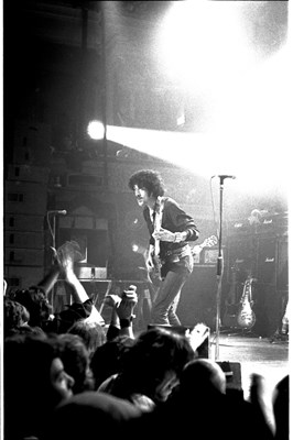 Lot 147 - THIN LIZZY - 1977 PHOTO NEGATIVES WITH COPYRIGHT PLUS POSTER.
