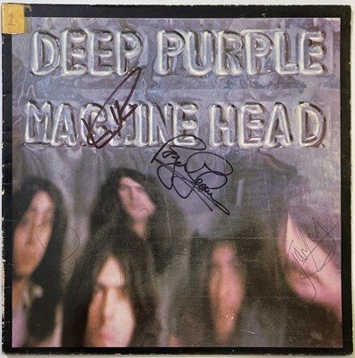 Lot 132 - DEEP PURPLE MACHINE HEAD SIGNED.