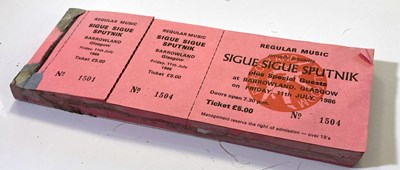 Lot 183 - SIGUE SIGUE SPUTNIK 1986 UNUSED TICKET BOOK.
