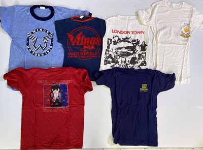Lot 458 - PAUL MCCARTNEY / WINGS 1970S TOUR AND PROMO T-SHIRTS.